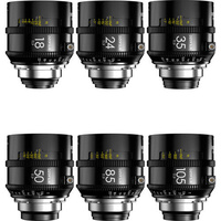 DZOFilm Vespid Prime II T1.9 Prime 6-Lens Kit (ARRI PL, Feet)
