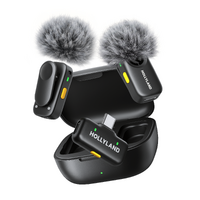LARK A2 Duo (Space Gray, with USB-C RX + Charging Case) Wireless Microphone
