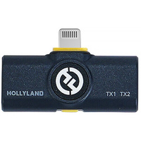 Hollyland LARK M2 Wireless Receiver with Lightning Connector for iOS Devices (2.4 GHz, Shine Charcoal)