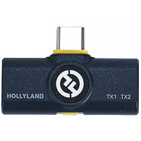 Hollyland LARK M2 Wireless Receiver with USB-C Connector for Mobile Devices (2.4 GHz, Shine Charcoal)