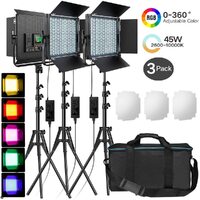 Pixel K80RGB 3 Head RGB Video LED Light Kit