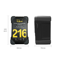 Rolux Heavy Duty 216W Li-ion Battery V-mount